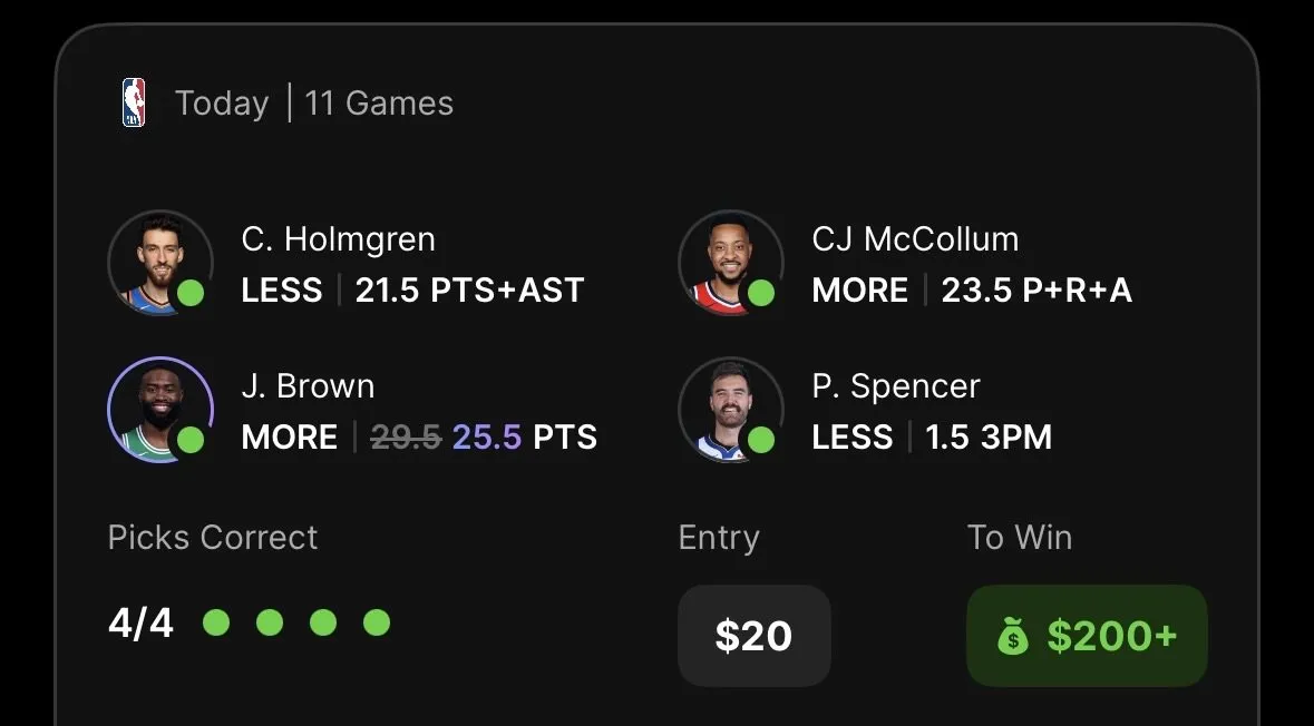 TJ Jordan's winning bet