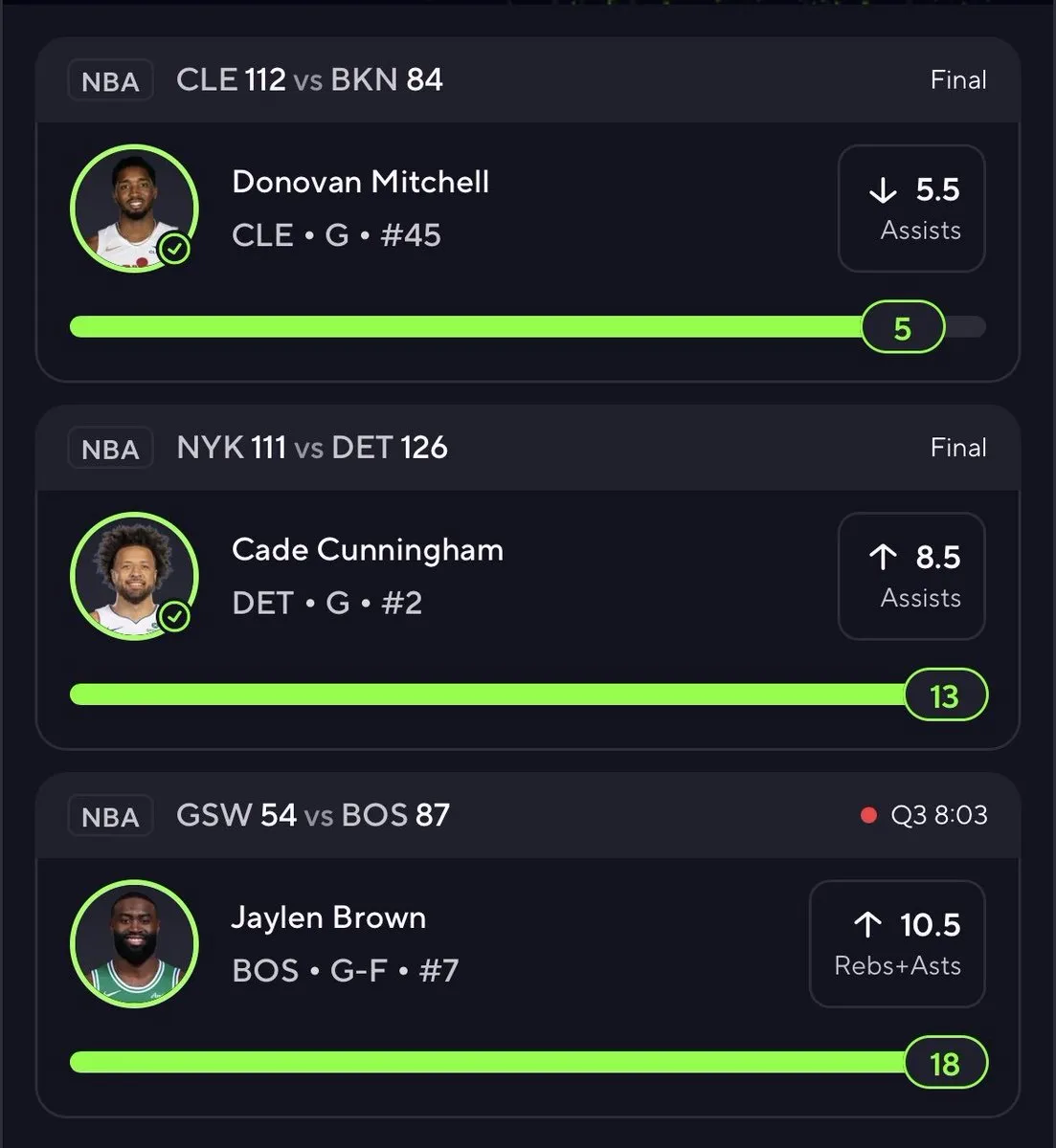 TJ Jordan's winning bet